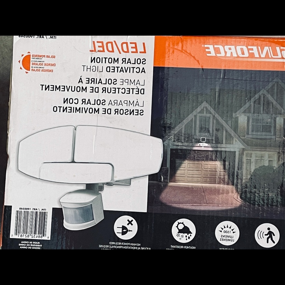 LED solar motion light